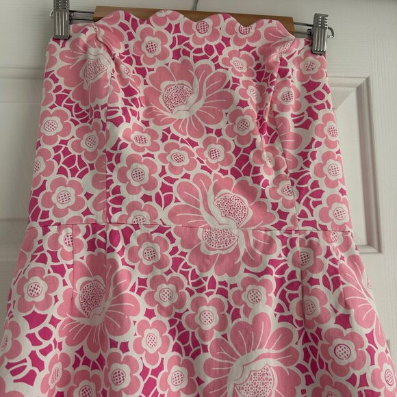 Lilly Pulitzer Pink and White Sleeveless Dress - Picture 3 of 7